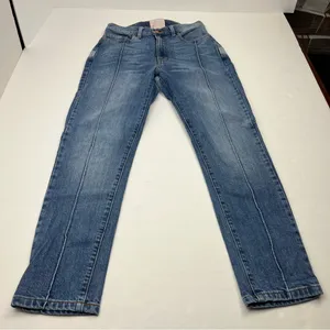 Revice Star Butt‎ Two Toned Blue Denim Skinny Seamed Jean Womens Size 28 thumbnail 1