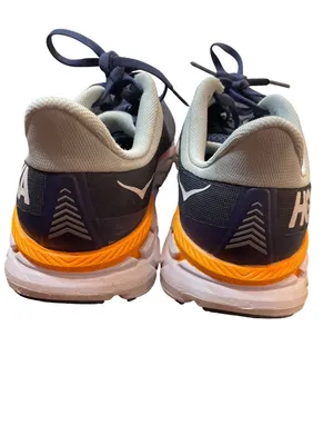 Hoka One Clifton 7 wms blue orange walking running sneakers sz 8.5D SKU 10-351 thumbnail 12