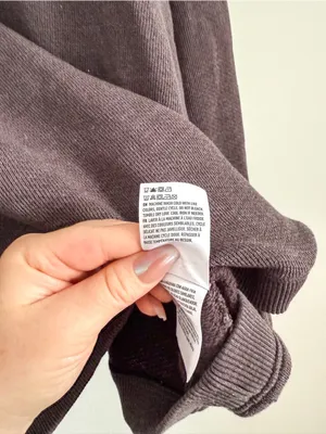 American Eagle Oversized Mock Neck Sweatshirt Mauve Brown Size M thumbnail 5
