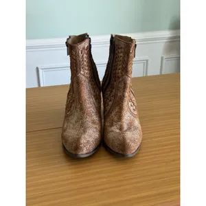 Circle‎ G by Corral Western Ankle Boots Womens 9 M Brown Braided Leather Cowboy thumbnail 2