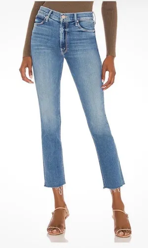 MOTHER The Dazzler Mid Rise Ankle Fray Jeans Sz 27 EUC thumbnail 1