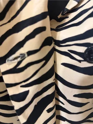 Zara Zebra Print Satiny Double breasted Blazer Size Small.EUC thumbnail 6