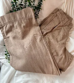 Sonoma Goods For Life Tan Khaki Utility Wide Leg Pants Size Small thumbnail 1