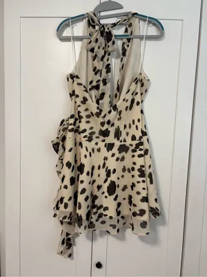 Abercrombie and Fitch Draped Halter Mini Dress thumbnail 3