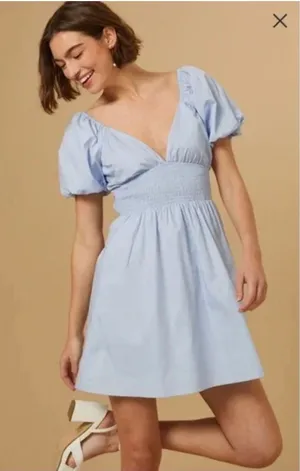 Altar'd State Light Blue Mini Dress thumbnail 1