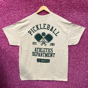 Strange Daze Pickleball Athletics Department Beige T-Shirt XL thumbnail 4