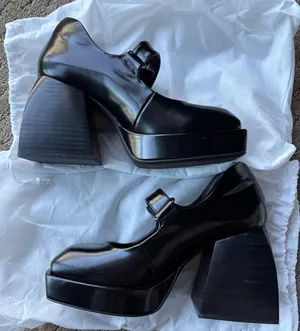 Jeffery Campbell Black Chunky Heels thumbnail 1