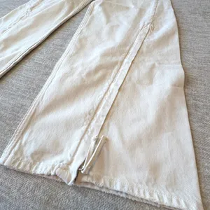 NWT HUDSON James High Rise Wide Leg Forward Seam Ecru Jeans‎ Womens 27 Ret $265 thumbnail 4