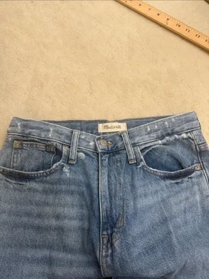 Madewell The Mom Jeans in Foster Wash High Rise Slightly Distressed Size 26 thumbnail 15