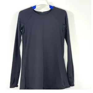 Lululemon Making Moves Long Sleeve Top Pleated Back Rulu Fabric Black Size 2 thumbnail 9