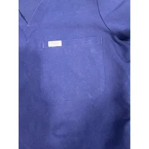 FIGS Technical Collection Scrub Top Womens XXS Navy Blue V Neck Medical Uniform thumbnail 3