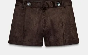 ZARA Suede Skort thumbnail 1