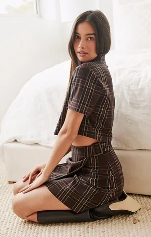 Aritzia Plaid Mini Skirt thumbnail 9