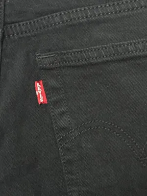 Levi’s Premium Wedgie Straight Ankle Jeans 25 Fits 26x27 Black Sprout $108 thumbnail 6