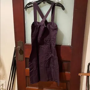 Theory dark plum dress thumbnail 2