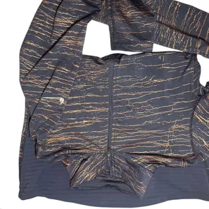 Nike Pro HyperWarm Victory Half Zip Large Copper Dark Charcoal Long Sleeve Run thumbnail 2
