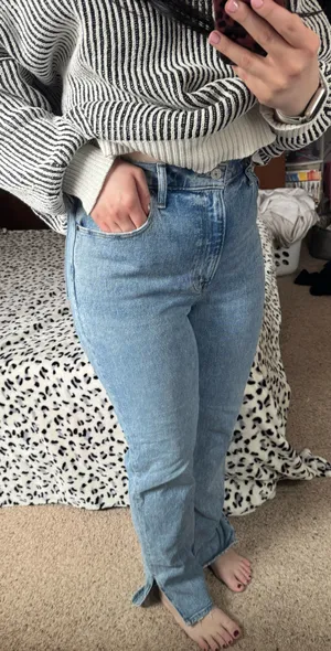 The 90s Straight Ultra Abercrombie High-Rise Curve Love thumbnail 1