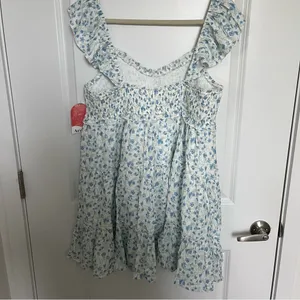 NEW Arula Blue and White Floral Dress Plus Size 2X Available NWT thumbnail 7