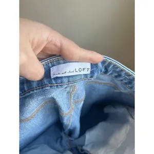 LOFT The Wide Leg Bedazzled Jeans High Rise Statement Denim‎ Size 29 thumbnail 11