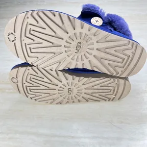 UGG Australia Bailey Button Blue Suede Sheepskin Boots 5803 Womens 8 thumbnail 8