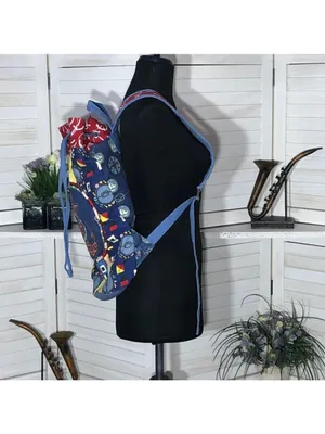 Sun N Sand Beach Cotton Anchor Backpack Red Blue thumbnail 2
