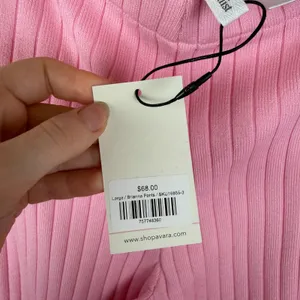 NWT Avara Wishlist Brianna Pink Ribbed Knit Pants Large Stretch Comfy‎ Lounge thumbnail 6