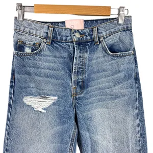 Revice Super 80s High Rise Button Fly Distressed Straight Leg Rigid Jeans SZ 25 thumbnail 6