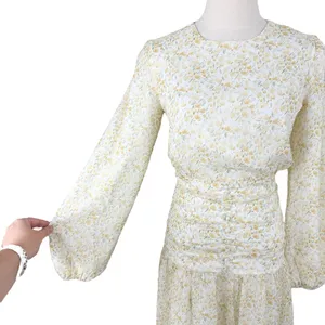 VEILED Randa Ruched Maxi Dress Honey Floral Sz XS NWT thumbnail 6