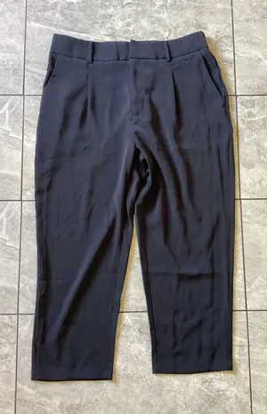 Halara NWOT Womens Pleated High Waisted Tapered Dress Pants Navy Blue Size XL thumbnail 1