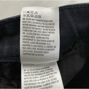 American Eagle‎ Flare Jeans Women Black Front Seam Split Hem High Waisted Sz 4 thumbnail 12