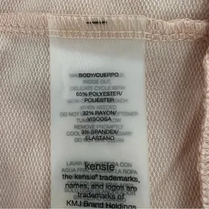 Kensie Sportswear Fit Hooded Long Sleeves Sweatshirt Pink Blush Casual Size M thumbnail 7