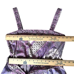 Laundry By Shelli Segal Dress 6 S Cotton Stretch Pockets Midi Patchwork‎ Cottage thumbnail 12