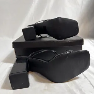Pretty Little Thing Block Heel Strappy Mule Sandal Womens 7M In Box thumbnail 5