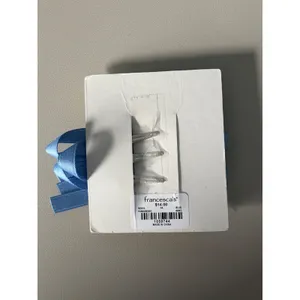 Francescas Blue Satin Bow Hair Clip 3 Pack Set PKMINIBOWC Alligator Clips New thumbnail 2