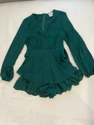Hello Molly Forest Green Romper thumbnail 2