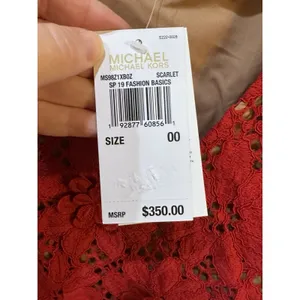 MICHAEL Michael Kors Floral‎ Appliqué Lace Dress 3D Party Cocktail Coquette Twee thumbnail 6