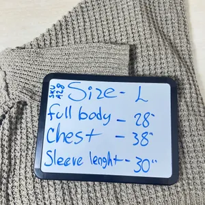 Free People Chunky Knit Oversized Cardigan Taupe Wool Angora Batwing Sweater L thumbnail 10
