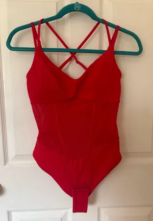 Popilush Thong Amazon Sheer Mesh Slip Shapewear Bodysuit thumbnail 1