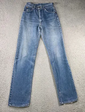 Lee Riders Jeans Women 24x33 High Rise Straight‎ Leg Vintage Medium Wash 90s Mom thumbnail 1