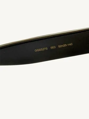 Gucci GG0327S Rainbow Glitter Sunglasses Black Cat Eye New Full Set Box thumbnail 11