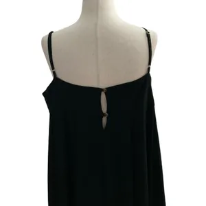 Who What Wear Women Size Medium Black Spaghetti Strap Dress Long Maxi (11-865) thumbnail 4