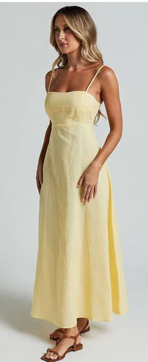 Showpo yellow Midi Dress thumbnail 1