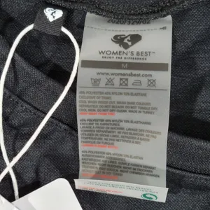 WOMENS BEST Move Seamless Long‎ Sleeve Crop Top Black Medium Athletic Workout thumbnail 4