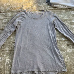 lululemon athletica Light Gray Long Sleeve Top thumbnail 1