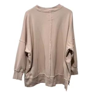Aerie Oversized Crewneck Sweatshirt Women Sz L Pink Boho Pullover thumbnail 2