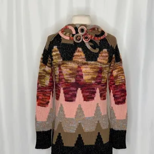 Anthropologie SLEEPING ON SNOW Loops & Angles Cardigan Sweater Wool Small thumbnail 8
