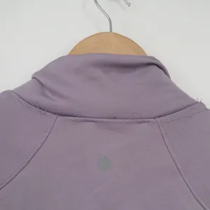 Avia Womens Full Zip Athletic Jacket Lavender Purple Mock Neck Thumbholes Small thumbnail 7