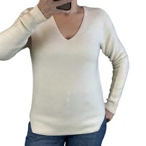 Wilfred Free‎ Aritzia Womens Wolter Sweater Size S Ecru Ivory Knit Merino Wool thumbnail 1