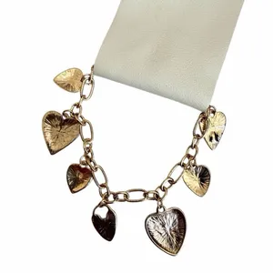 Urban Outfitters 14K Gold Plated Heart Charm Bracelet thumbnail 8
