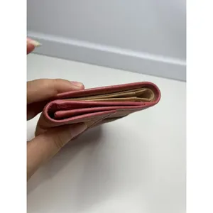 Y2K Vintage Coach Pink Signature Suede Leather Wallet Authentic thumbnail 10